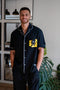 Men summer pajama set Black T-shirt + Pants